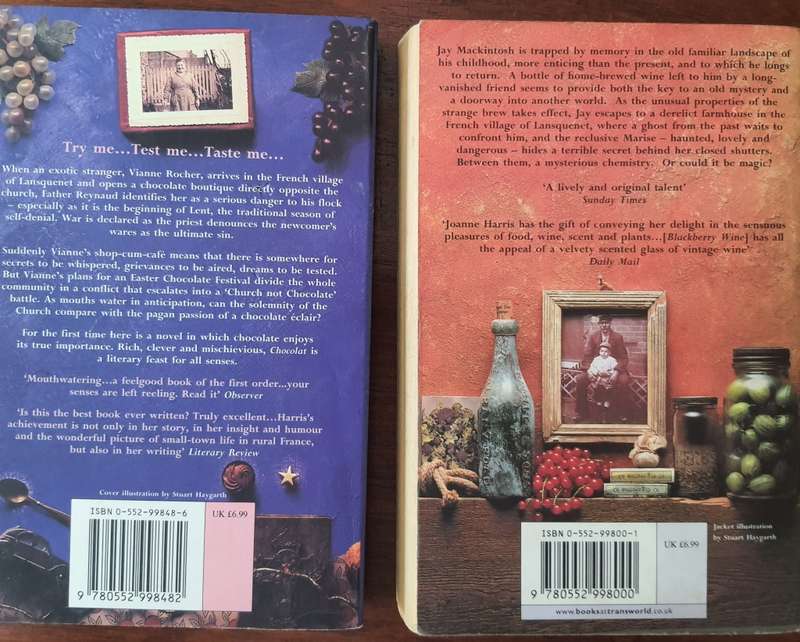 Joanne Harris:  Chocolat, Blackberry Wine